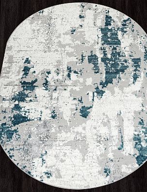 Ковер PALERMO-A F285 GRAY Овал