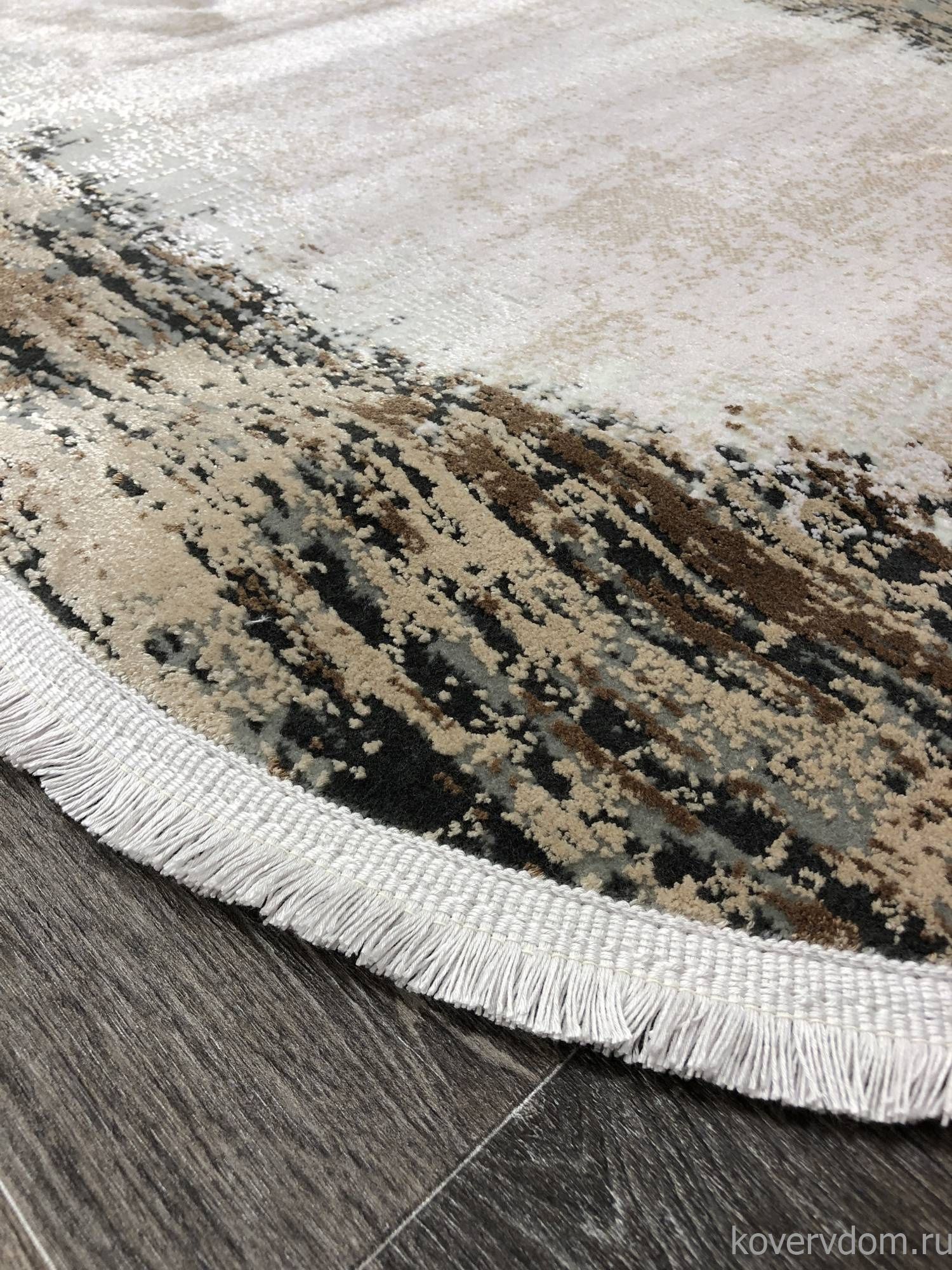 Ковер DOKU 9348B GREY / BROWN Овал