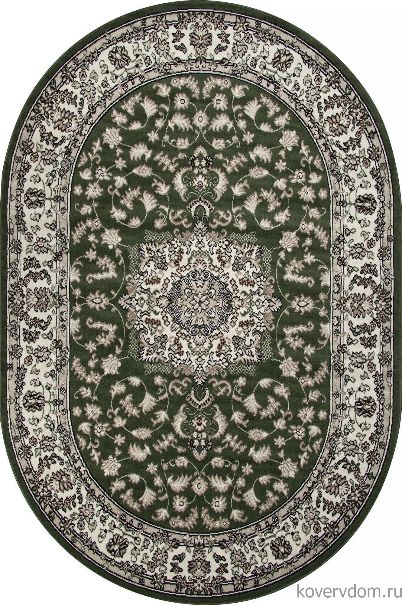 Ковер GAVANA D412 GREEN Овал