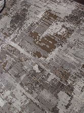 Пушистый круглый ковровая дорожка GRAFF F238 GRAY-BEIGE