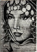 Круглый ковер PICTURES PC 55 GRAY-BEIGE