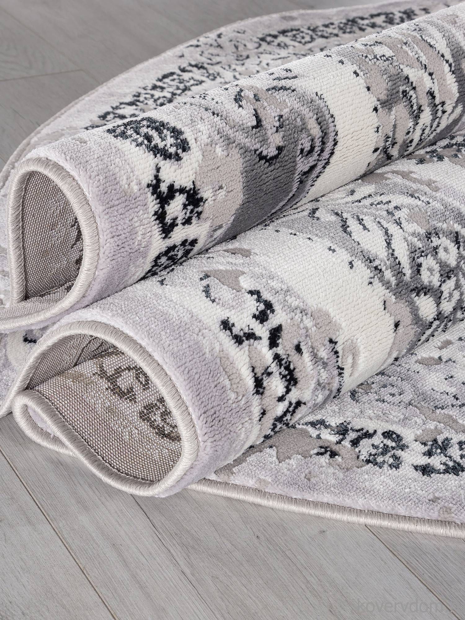 Ковер PALERMO-A F290 DARK GRAY Овал