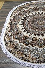 Декоративный ковер SHAHREZA D417 CREAM-NAVY Овал