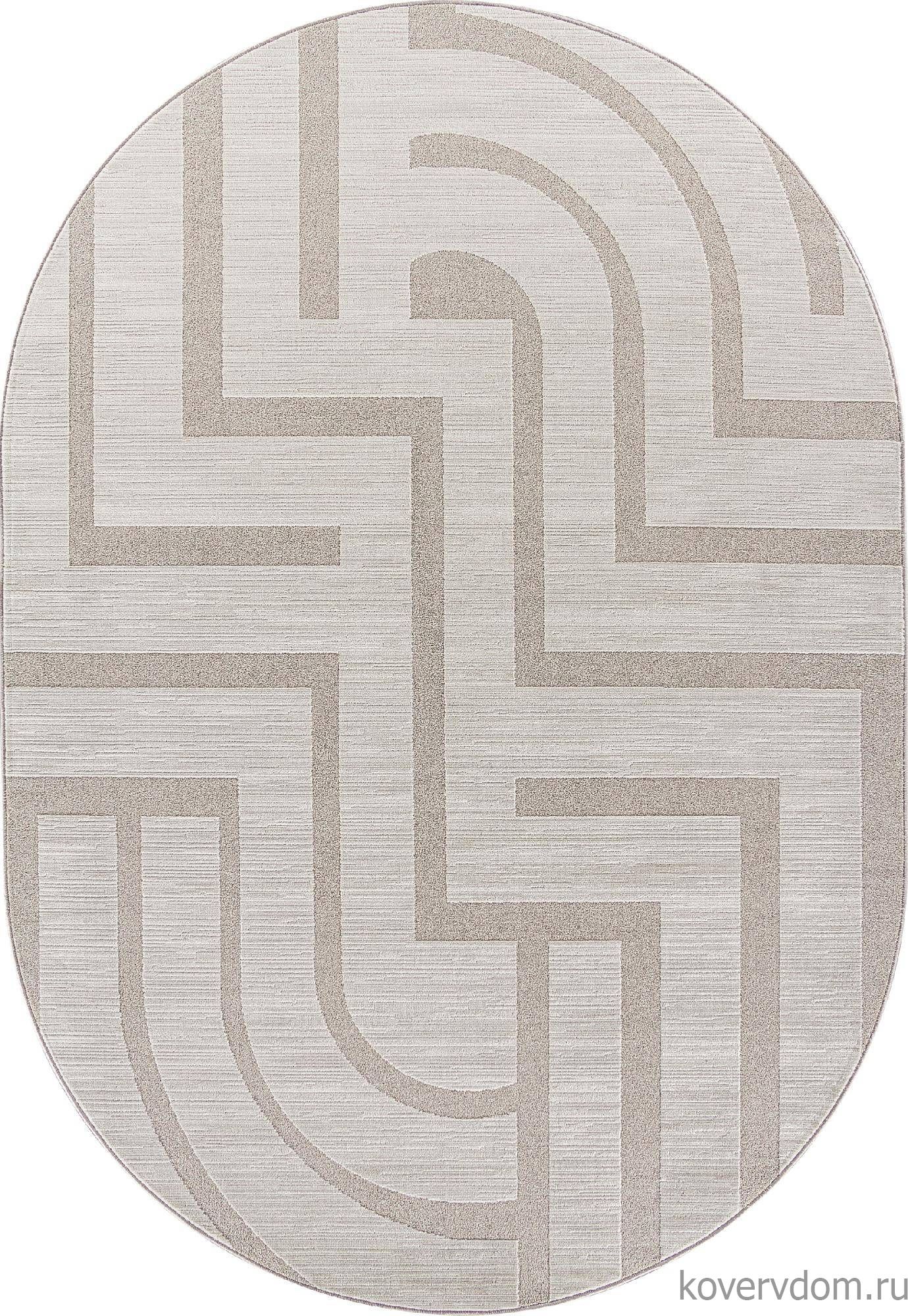 Ковер DIOS-A F439 CREAM Овал