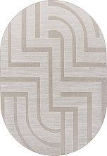 Ковер из полиэстера DIOS-A F439 CREAM Овал