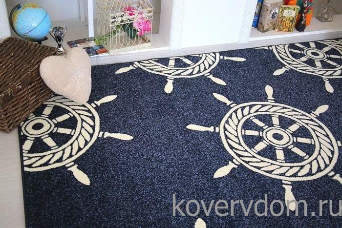 Ковер МОРСКОЙ со ШТУРВАЛОМ