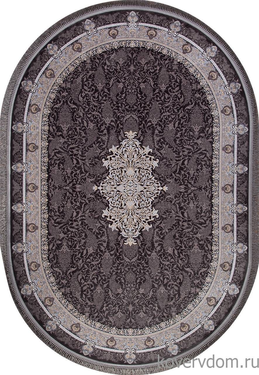 Ковер FARSI 1200 G247 DARK GRAY Овал