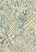 Абстрактный рельефный ковер бежевый из вискозы GENOVA R 38199 6565 61