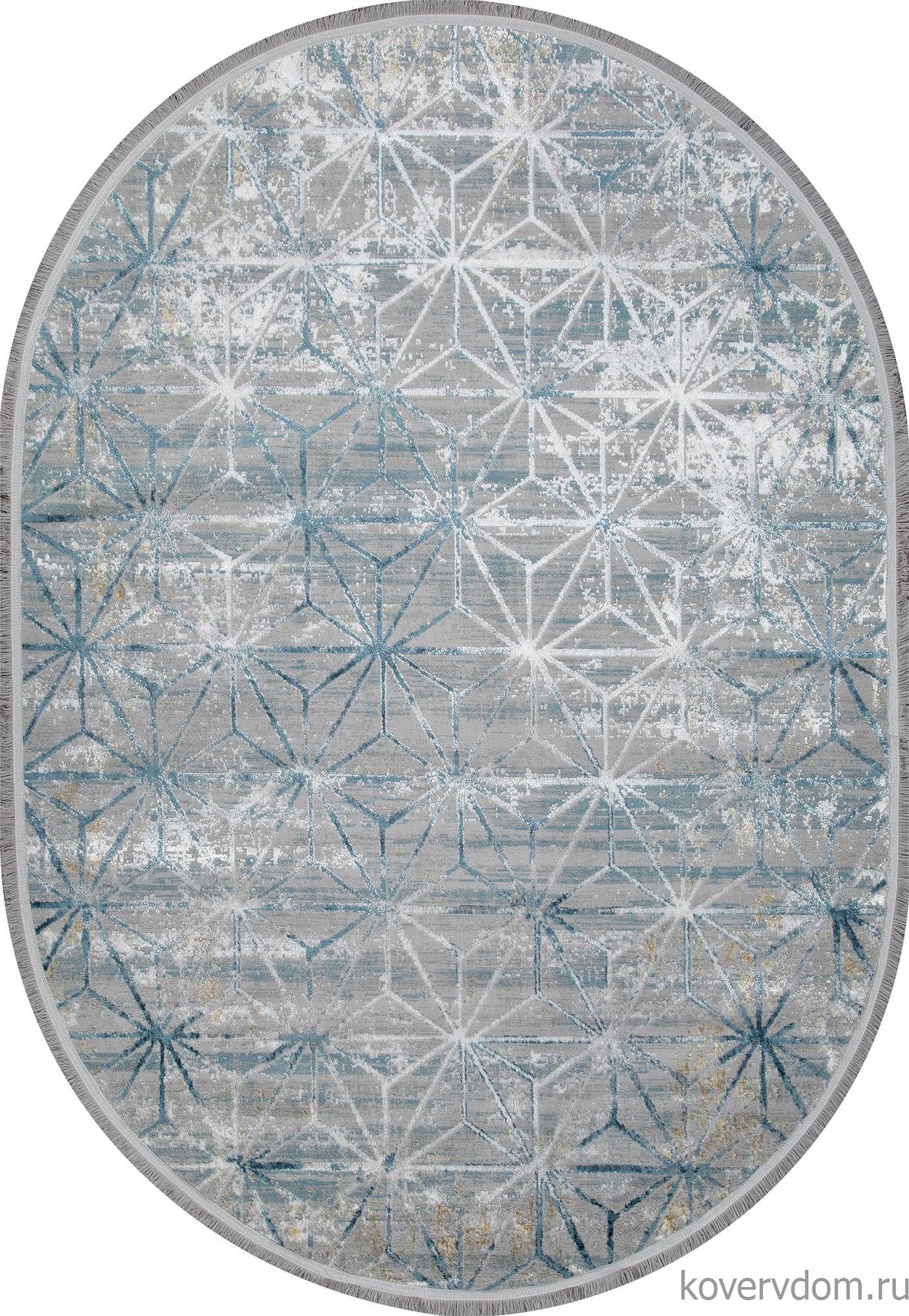 Ковер AJMAL LP 320 GREY / BLUE Овал