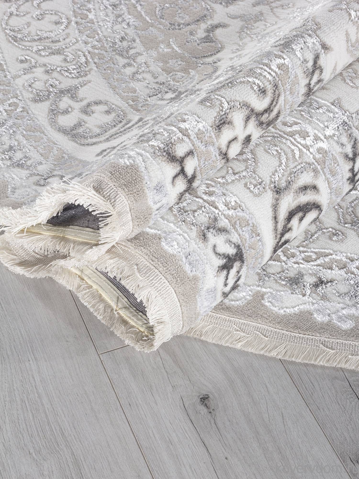 Ковер EFSAN Q011A BEIGE SHRINK / GREY FDY Овал