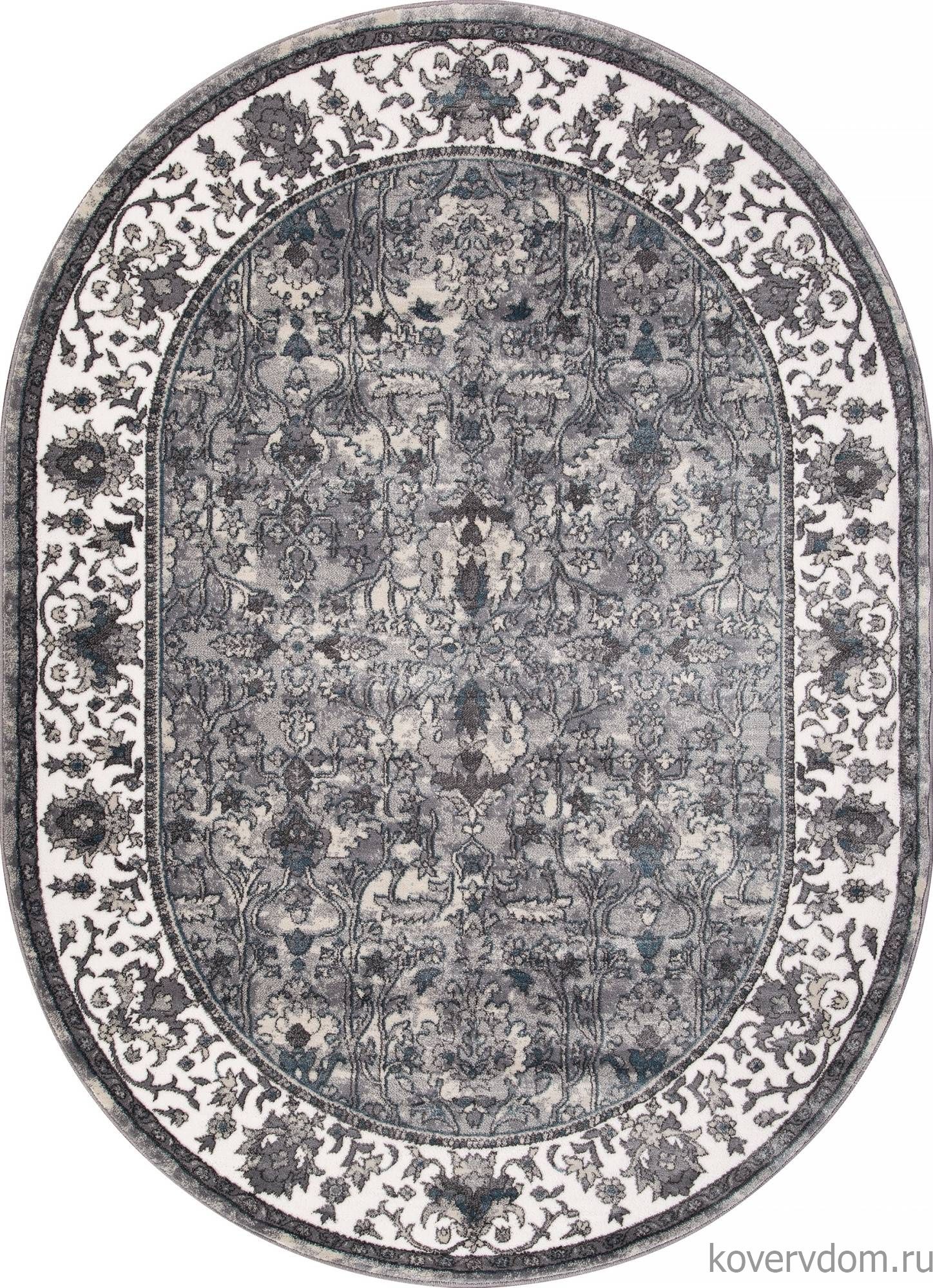 Ковер ATLANTIS D741 CREAM-GRAY Овал